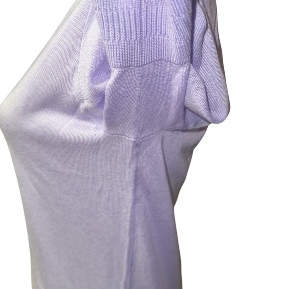 J. Crew Lavender Silk Blend Short Sleeve Crewneck Sweater sz Medium new nwt - Picture 4 of 10